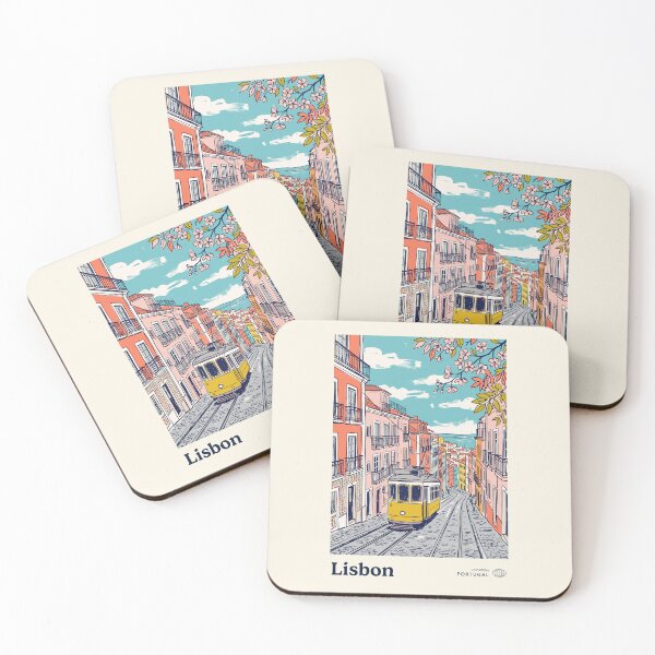 Item preview, Lisbon Vintage Retro Portugal Travel designed and sold by RareDeerArt.