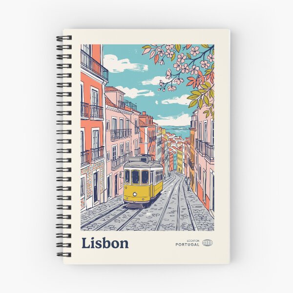 Item preview, Lisbon Vintage Retro Portugal Travel designed and sold by RareDeerArt.