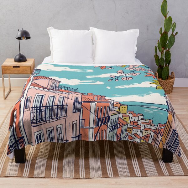 Item preview, Lisbon Vintage Retro Portugal Travel designed and sold by RareDeerArt.