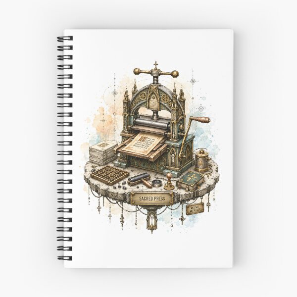 Item preview, Cathedralpunk Sacred Printing Press - Message Authorized designed and sold by Shadow Sprite Art.