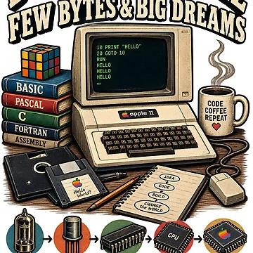 Artwork thumbnail, Retro First Computer Programmer by LinaDesign Store