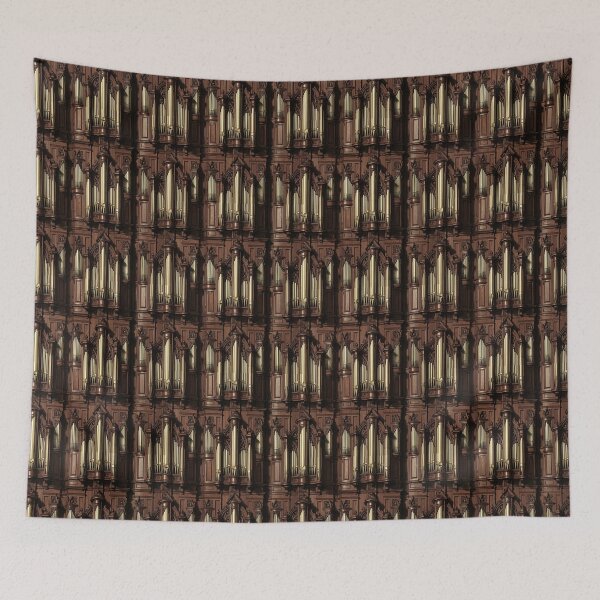 Item preview, Gothic Pipe Organ Seamless Wood Carving Pattern designed and sold by pinkal.