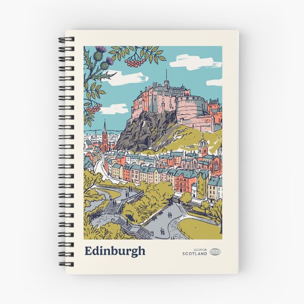 Item preview, Edinburgh Vintage Retro Scotland Travel designed and sold by RareDeerArt.