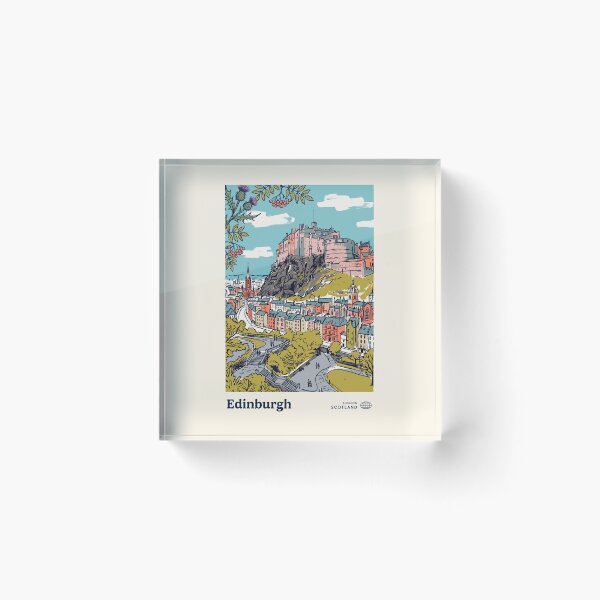 Artikelvorschau, Edinburgh Vintage Retro Schottland Reise entworfen und verkauft von RareDeerArt.