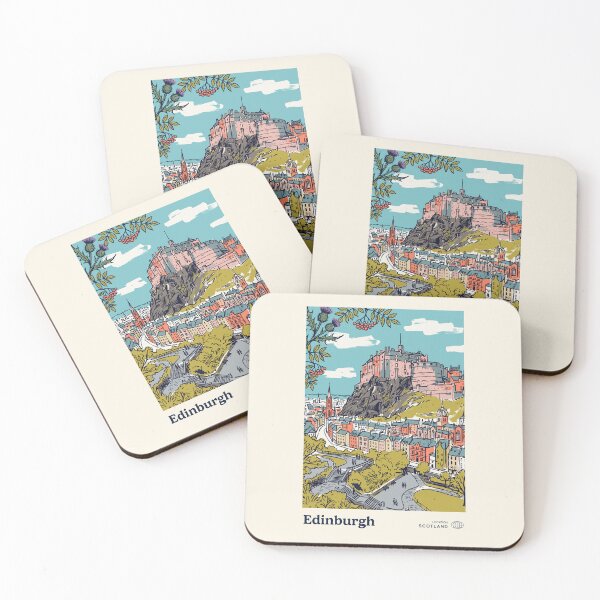 Item preview, Edinburgh Vintage Retro Scotland Travel designed and sold by RareDeerArt.