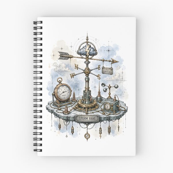 Item preview, Stormpunk Weather Vane - Gale Approaching designed and sold by Shadow Sprite Art.