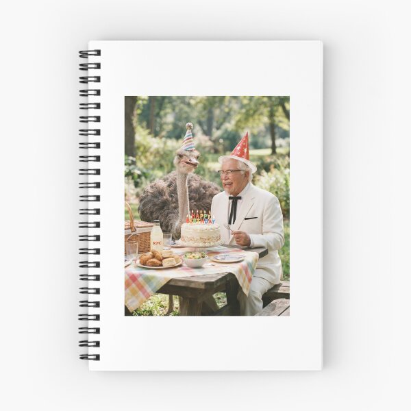 Item preview, Colonel sanders kfc ostrich picnic ostrichs animal pet nature meme memes funny parody christmas birthday  designed and sold by CheeseBlueprint.