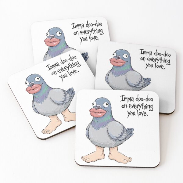 Item preview, Funny Weird Pigeon With Human Lips Doo-Doo On Everything You Love designed and sold by Sekla-Studio.