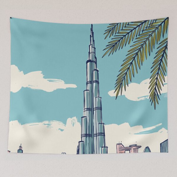 Item preview, Dubai Vintage Retro UAE Travel designed and sold by RareDeerArt.