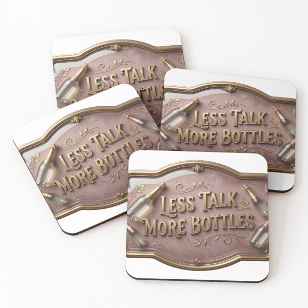 Item preview, Modern LESS TALK MORE BOTTLES designed and sold by dazzlemakers.