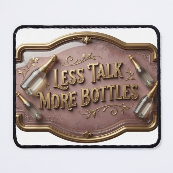 Item preview, Modern LESS TALK MORE BOTTLES designed and sold by dazzlemakers.