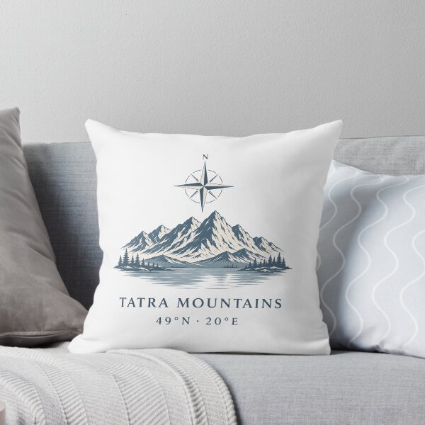 Item preview, Tatra Mountains – Alpine Peaks, Compass & Coordinates Travel Art designed and sold by ChicClicker.