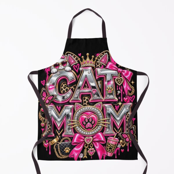 Item preview, Cat Mom Pink Leopard Luxury Baddie Y2K Typography designed and sold by CurrentPhase.