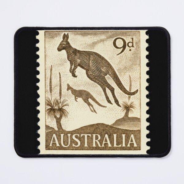 Item preview, Vintage Kangaroo Australian Pre Decimal Stamp designed and sold by WanderingLife.