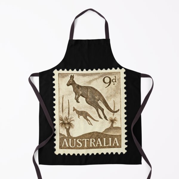 Item preview, Vintage Kangaroo Australian Pre Decimal Stamp designed and sold by WanderingLife.