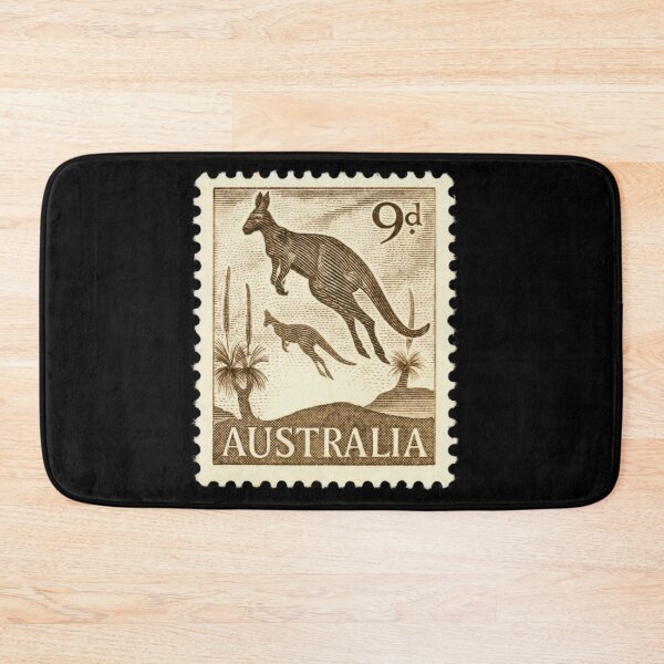 Item preview, Vintage Kangaroo Australian Pre Decimal Stamp designed and sold by WanderingLife.