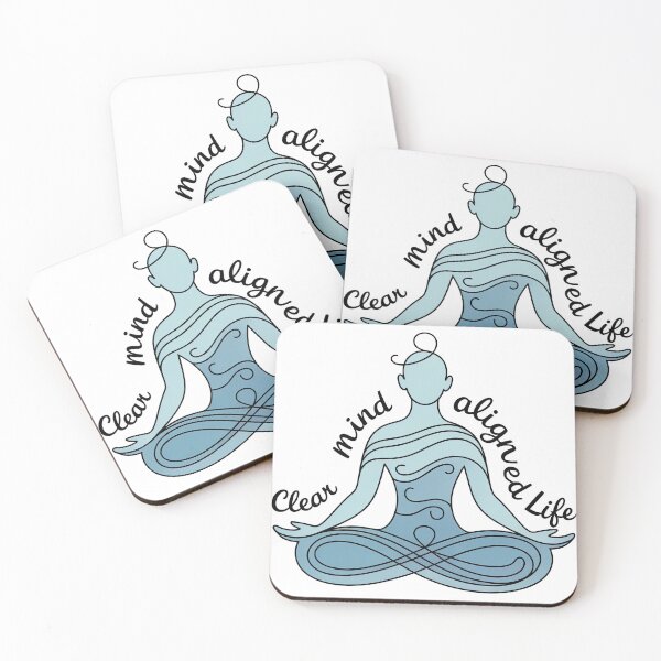 Item preview, Clear Mind Aligned Life with Flowing Lines for Calm Mind designed and sold by 108stillness.