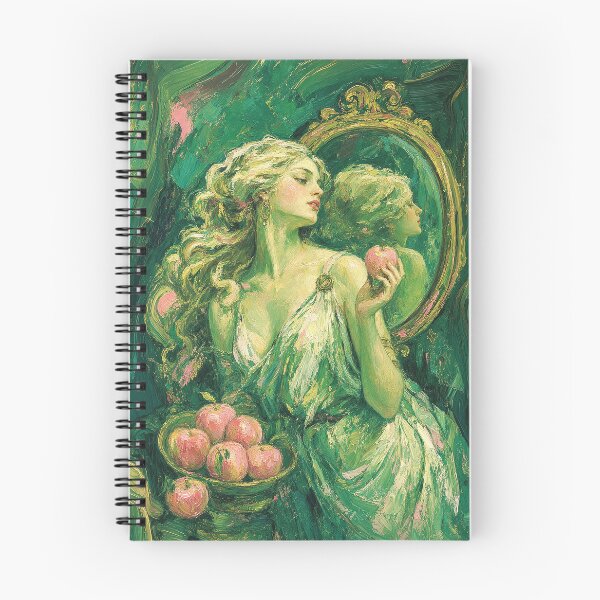 Item preview, Aphrodite at the Mirror: Goddess of Beauty, Golden Apples & Emerald Fine Art designed and sold by chihuahuashower.