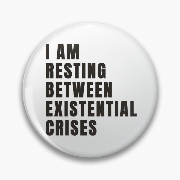 Item preview, Resting Between Existential Crises – Burnout Humor designed and sold by ChernotytskaArt.