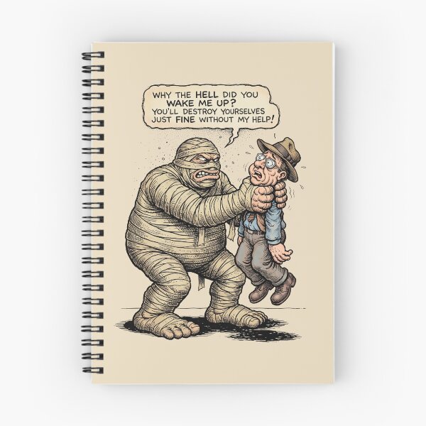 Item preview, Why Did You Wake Me Up - Funny Grumpy Mummy Graphic Art designed and sold by FreiherrPK.