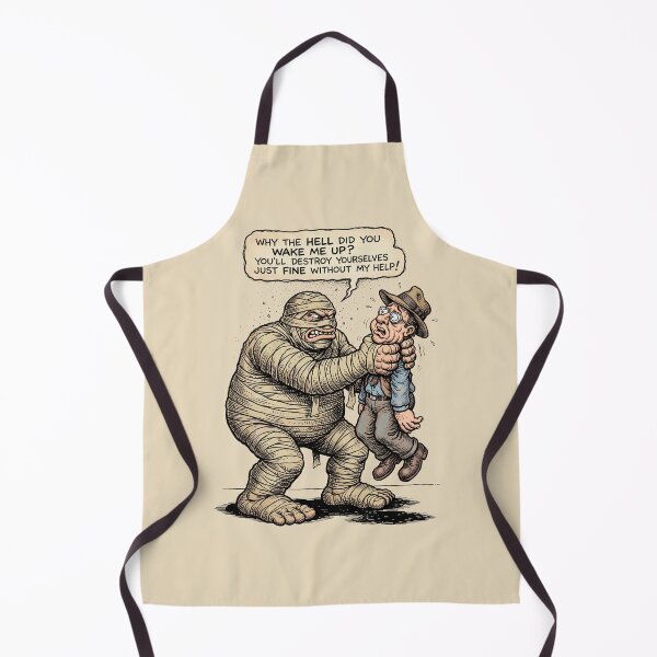 Item preview, Why Did You Wake Me Up - Funny Grumpy Mummy Graphic Art designed and sold by FreiherrPK.