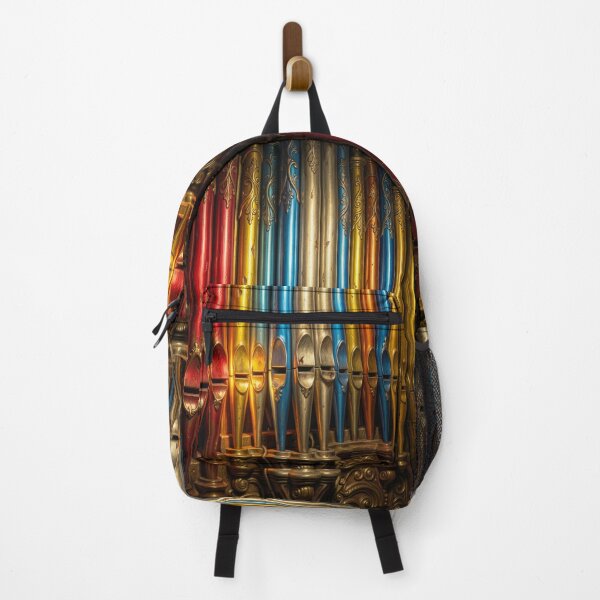 Item preview, Colorful Pipe Organ Vintage Metallic Musical Abstract designed and sold by pinkal.