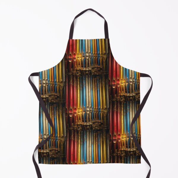 Item preview, Colorful Pipe Organ Vintage Metallic Musical Abstract designed and sold by pinkal.