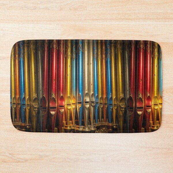 Item preview, Colorful Pipe Organ Vintage Metallic Musical Abstract designed and sold by pinkal.