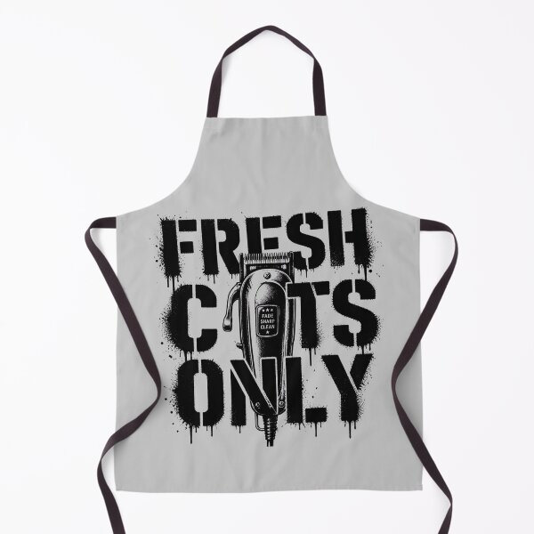 Item preview, Fresh Cuts Only Urban Barber Clipper Typography designed and sold by Barber MD Culture.