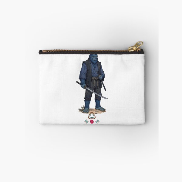 Item preview, Blue Samurai Ape Warrior in Detailed Armor with Tachi Sword designed and sold by Whimsy Trail Co.