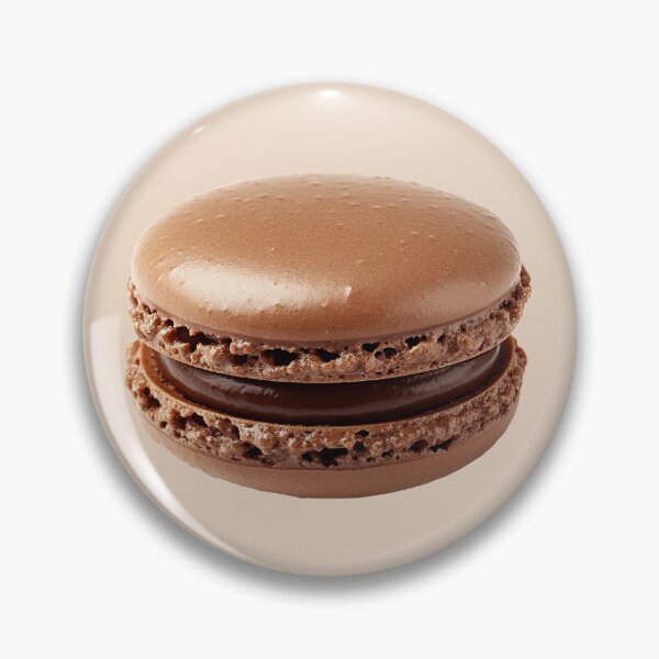 Item preview, Cozy Autumn Chocolate French Macaron designed and sold by jianina-alondra.