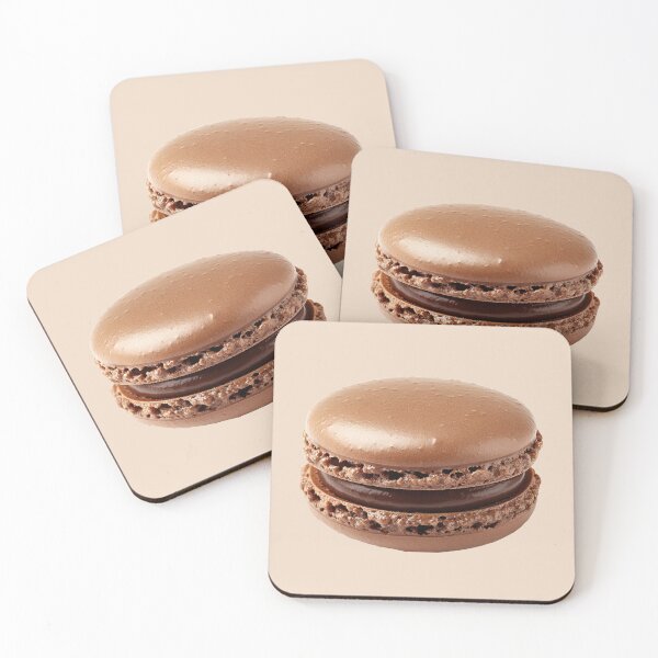 Item preview, Cozy Autumn Chocolate French Macaron designed and sold by jianina-alondra.