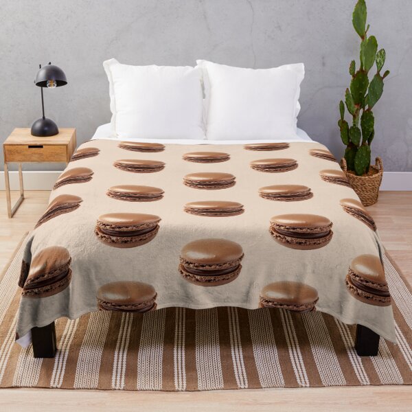 Item preview, Cozy Autumn Chocolate French Macaron designed and sold by jianina-alondra.