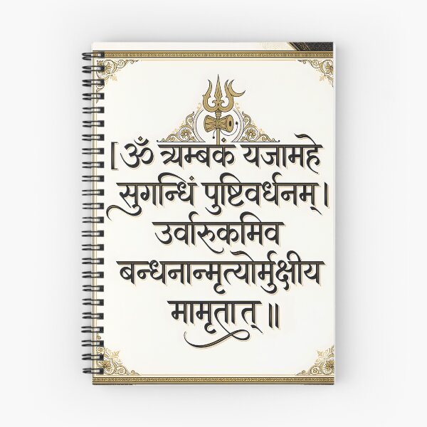 Item preview, Mahamrityunjaya Mantra Devanagari Sacred Art designed and sold by hutofdesigns.