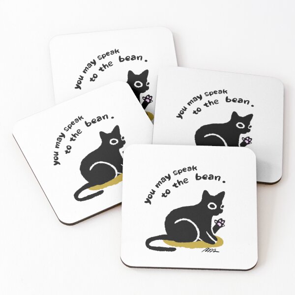 Item preview, You May Speak To The Bean Funny Black Cat designed and sold by JossDesign15.