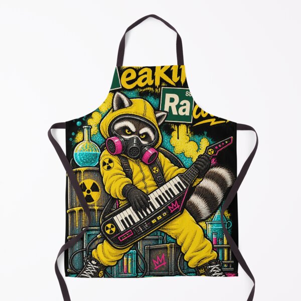 Item preview, Breaking Racoons - Toxic Raccoon Keytarist - Funny Lab Band Art designed and sold by BRTHRCNK01.