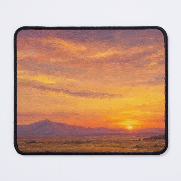 Item preview, Minimalist Golden Sunset Mountain Landscape designed and sold by ArtAmbience.