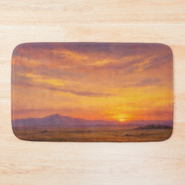 Item preview, Minimalist Golden Sunset Mountain Landscape designed and sold by ArtAmbience.
