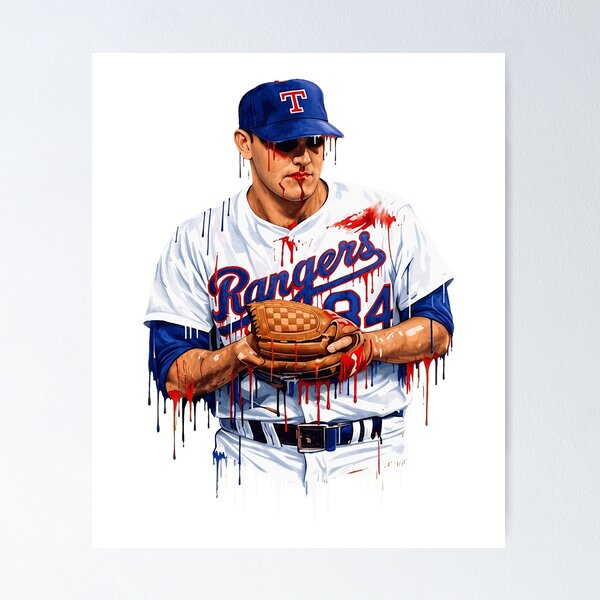 Item preview, Gritty Baseball Player Graphic Art designed and sold by MatthewCo20362.