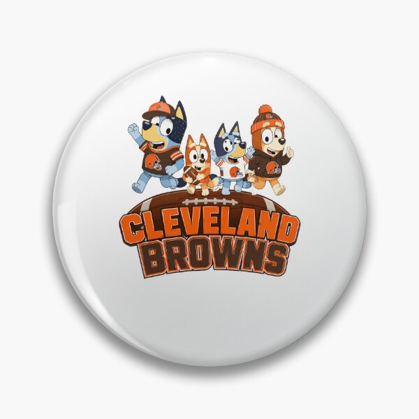 Item preview, Bluey Family Clevelandd Browns NFL Football designed and sold by visionnen.