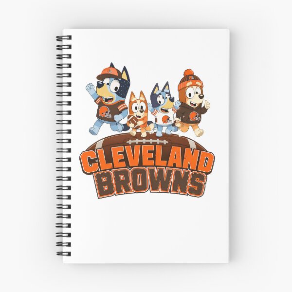 Item preview, Bluey Family Clevelandd Browns NFL Football designed and sold by visionnen.