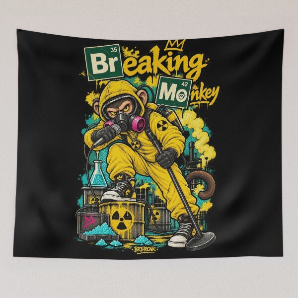 Item preview, Breaking Monkey - Toxic Monkey Singer - Hazmat Punk Rock Vocalist designed and sold by BRTHRCNK01.