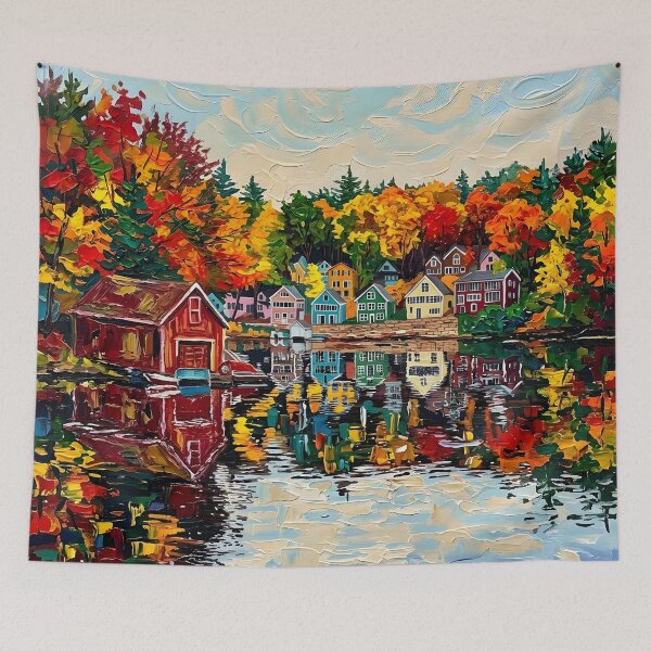 Item preview, Alton Bay Acrylic Print | Lake Winnipesaukee New Hampshire Travel Poster | American designed and sold by POSTERIOCREW.
