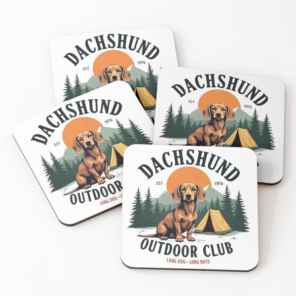 Item preview, Dachshund Outdoor Club Vintage designed and sold by DesignPower-pl.