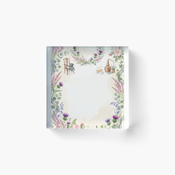 Item preview, Lavender Thistle Whisky Wedding Invitation designed and sold by ArtlightStudio.