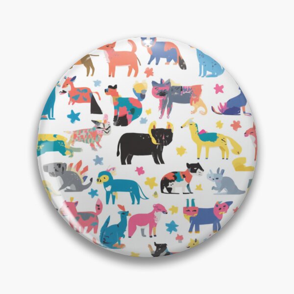 Item preview, Colourful Animals Cute Whimsical Seamless Pattern designed and sold by My Gluten Free Life UK.