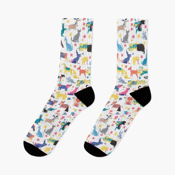Item preview, Colourful Animals Cute Whimsical Seamless Pattern designed and sold by My Gluten Free Life UK.