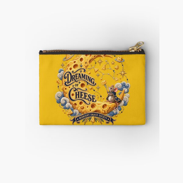Item preview, Cheese Lover Gift – Dreaming of Cheese Celestial Mouse Embroidery designed and sold by Emoji Emblems.