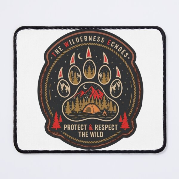 Item preview, The Wilderness Echoes Camping Mountain designed and sold by Salma.Store.