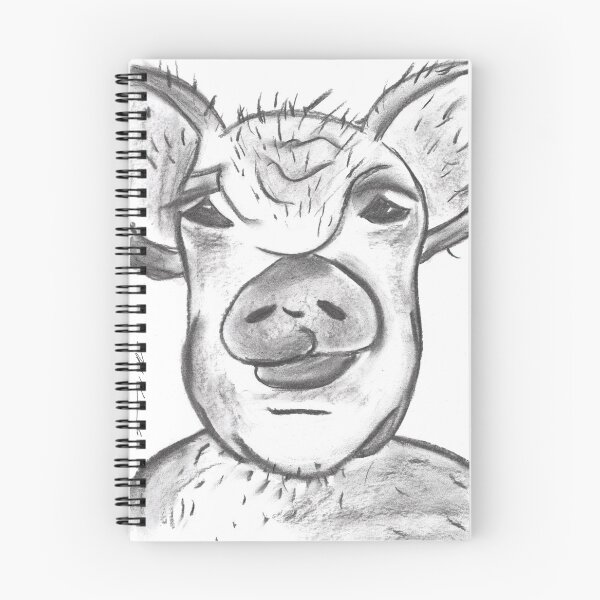 Item preview, Grumpy Pig, Charcoal designed and sold by Anke‘s Bazaar.